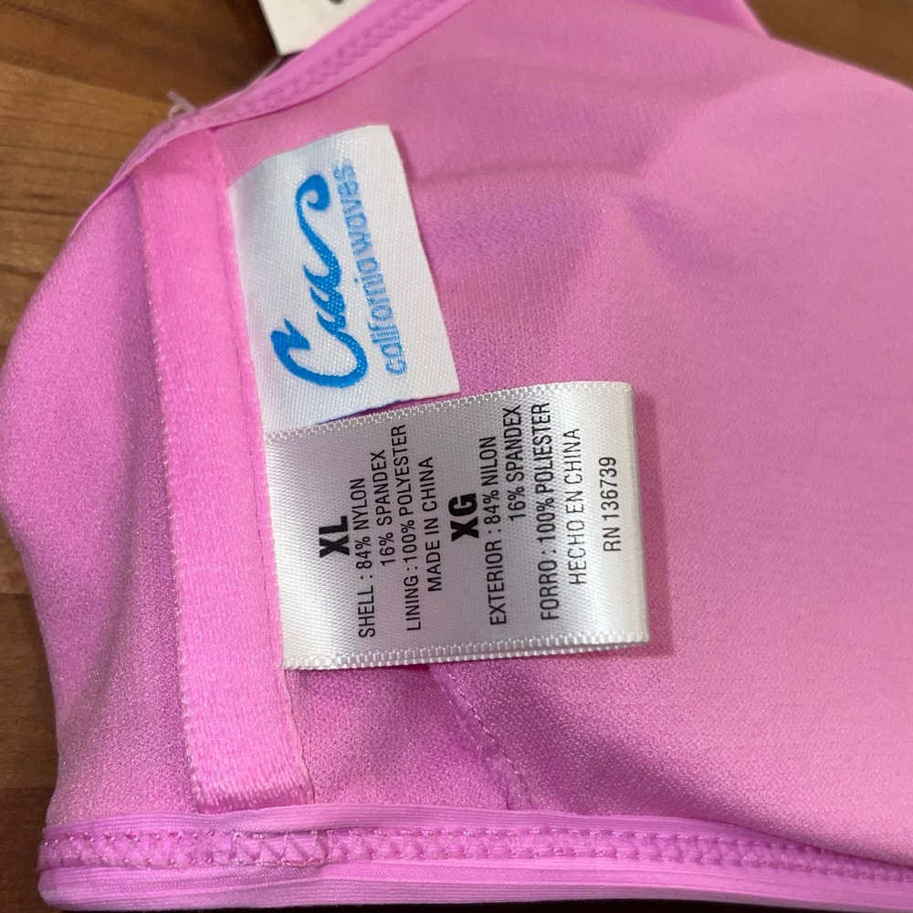California Waves Juniors' Bralette Bikini Top, orchid XL - Picture 6 of 6